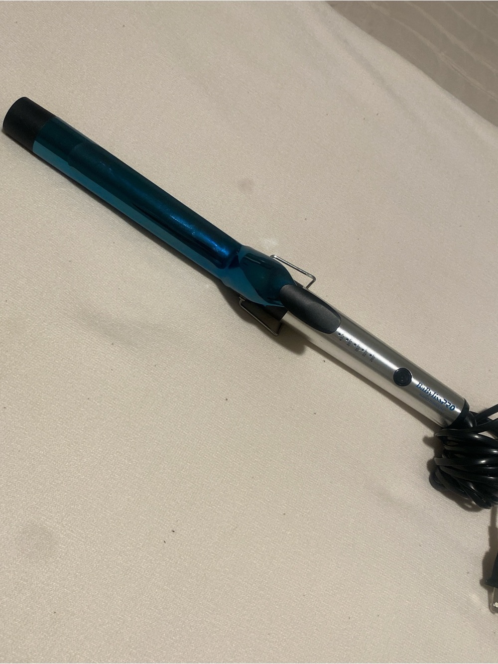 BaByliss Silver Curling Iron with Black Accents